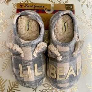 Dearfoams ‘Lil Bear’ Memory Foam Limited Edition Scuff Slippers, Size 11/12